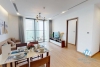 Nice and high floor two bedrooms apartment for rent in Vinhome Metropoplis, Ha Noi